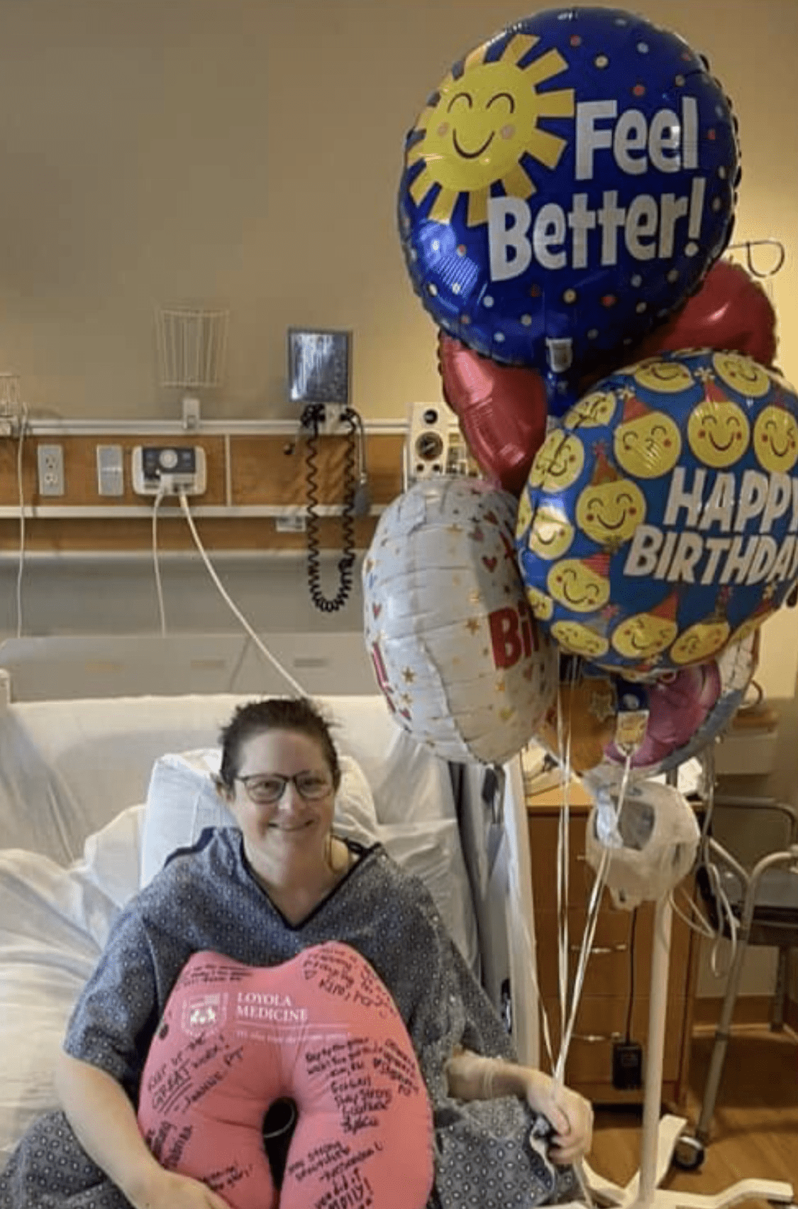 Molly in the hospital