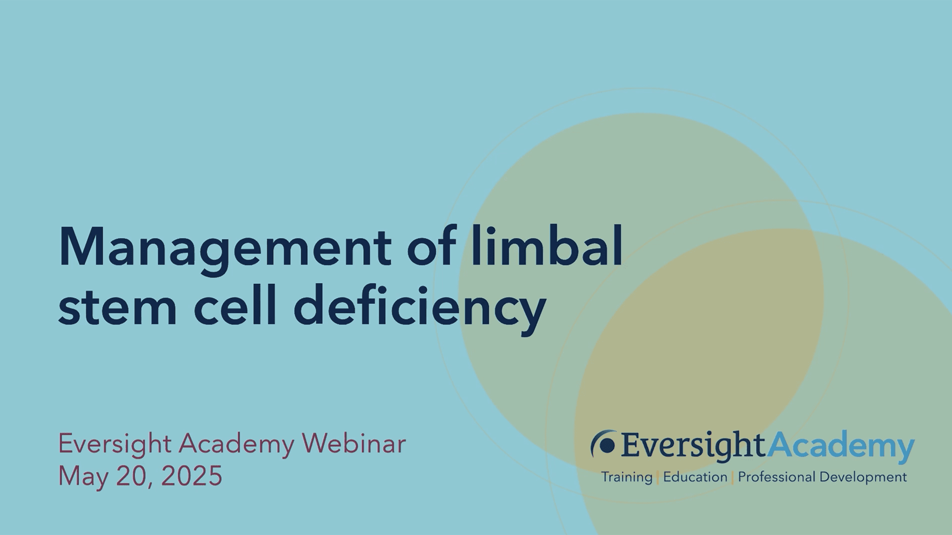 Management of limbal stem cell deficiency | Webinar recap